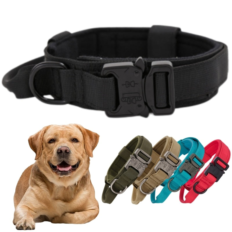 Durable Tactical Dog Leashes and Collars Military Heavy Duty