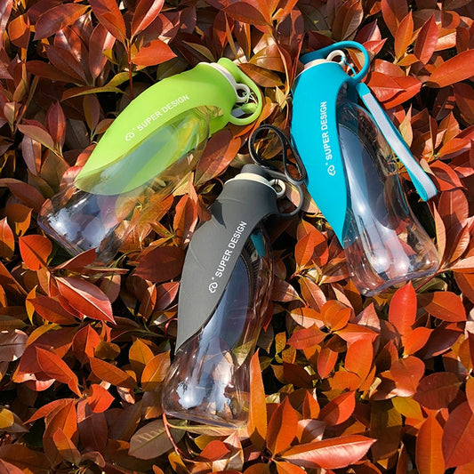 Soft Silicone Leaf Design Water Bottles for Pets